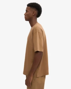 Oversized Organic T-Shirt - Sahara Camel