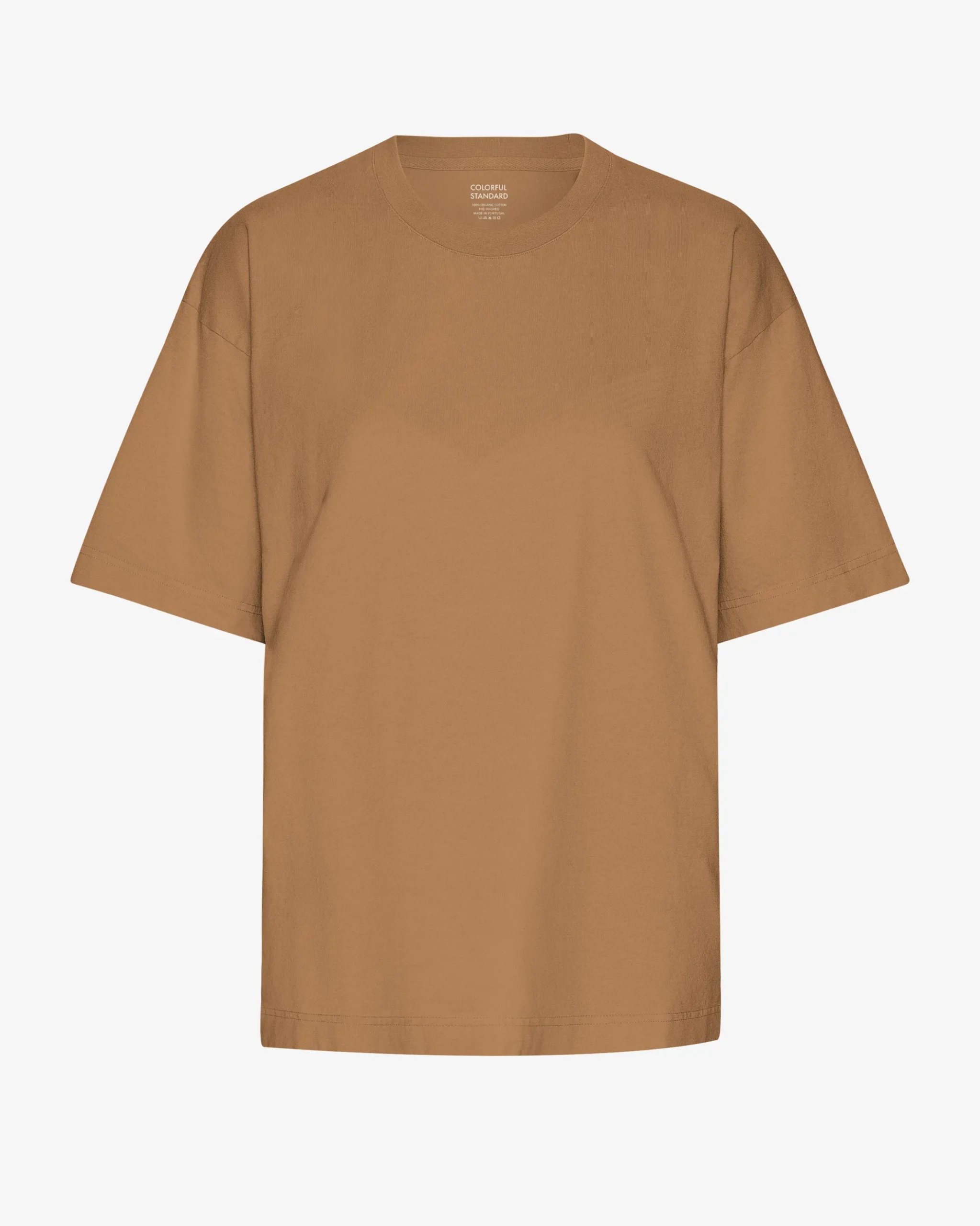 Oversized Organic T-Shirt - Sahara Camel