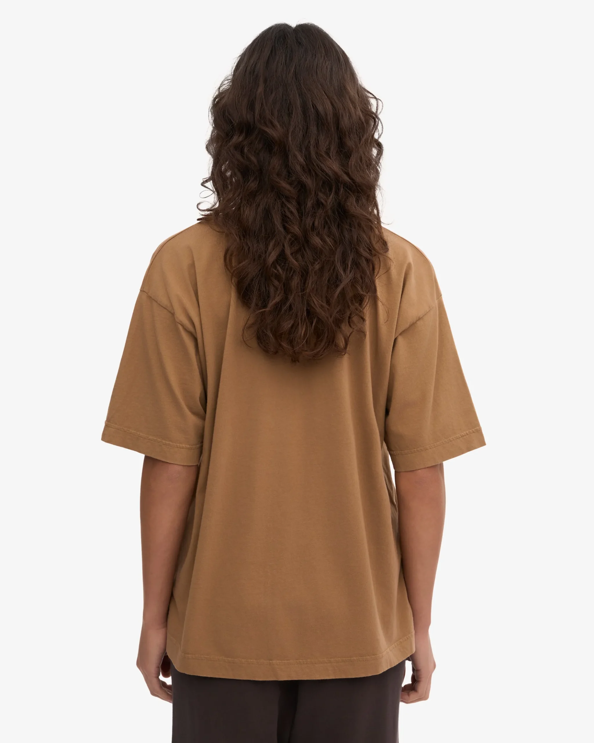 Oversized Organic T-Shirt - Sahara Camel