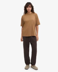 Oversized Organic T-Shirt - Sahara Camel
