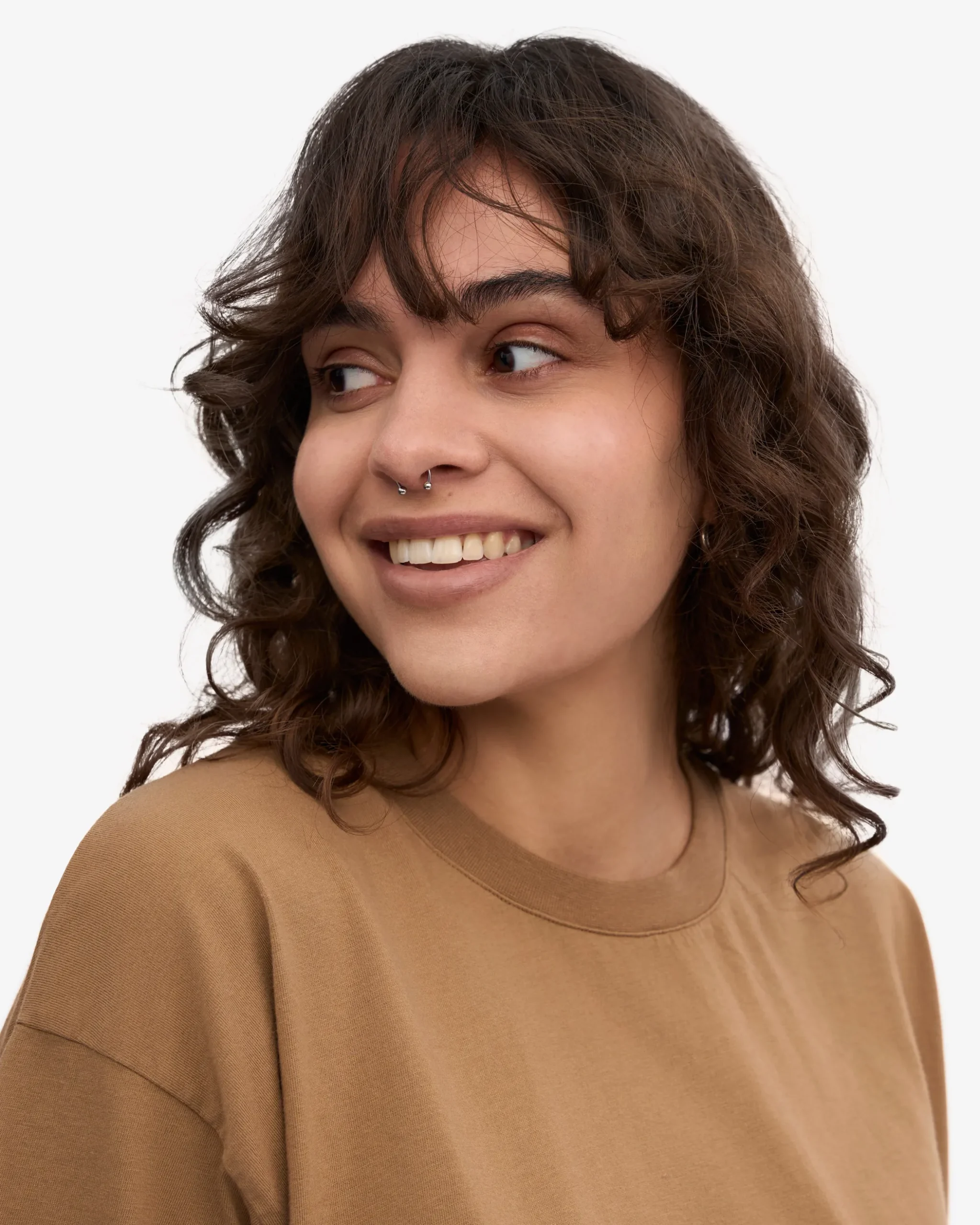 Oversized Organic T-Shirt - Sahara Camel