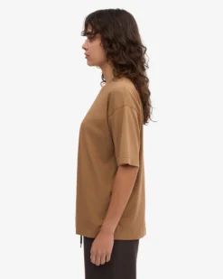 Oversized Organic T-Shirt - Sahara Camel