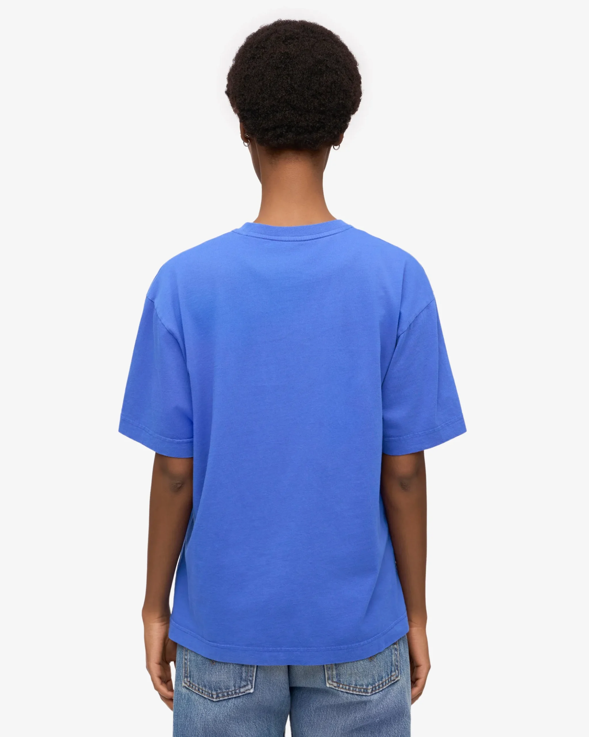 Oversized Organic T-Shirt - Sapphire Blue