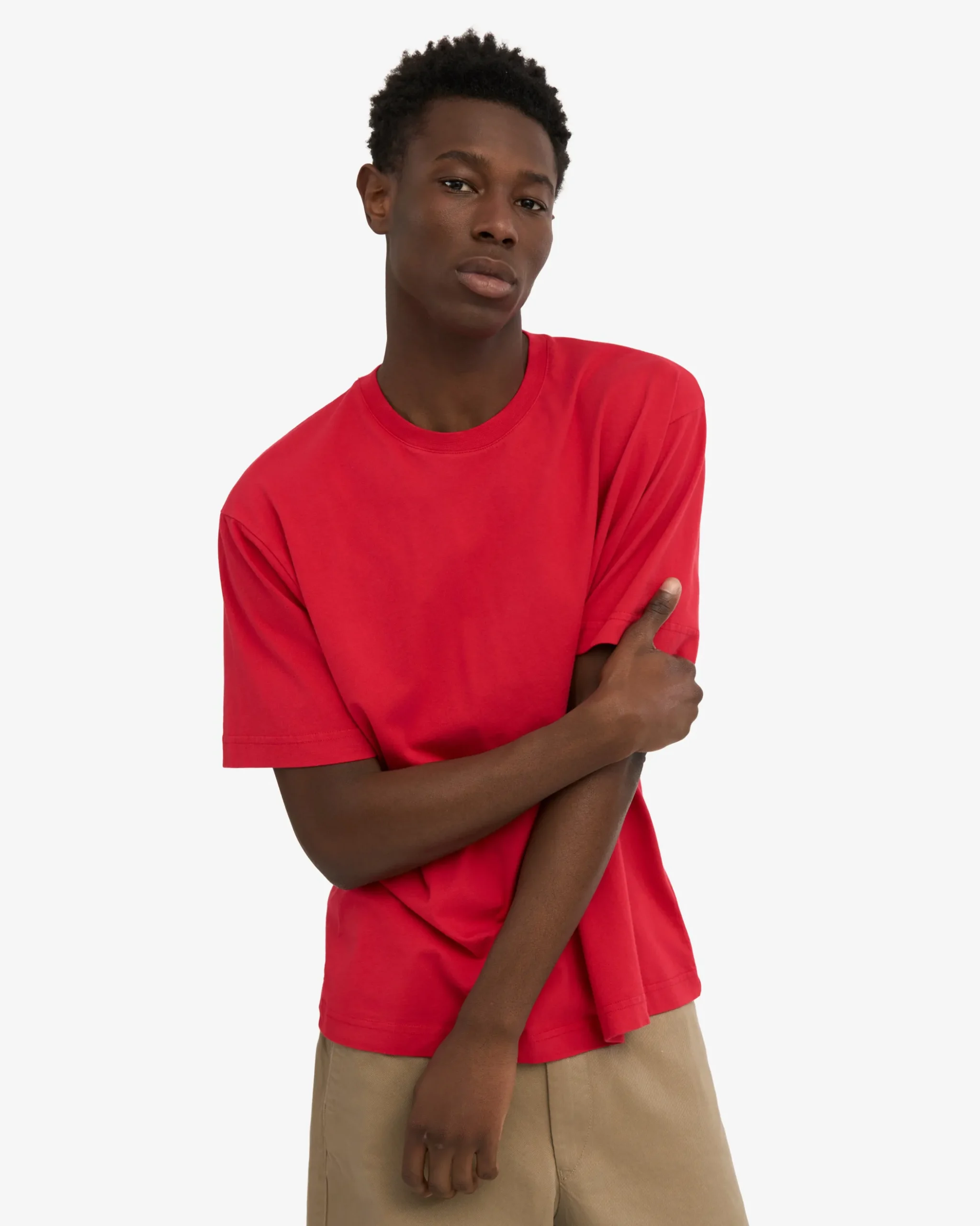 Oversized Organic T-Shirt - Scarlet Red