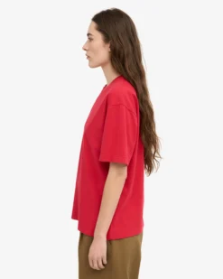 Oversized Organic T-Shirt - Scarlet Red