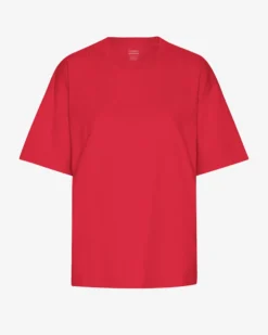 Oversized Organic T-Shirt - Scarlet Red
