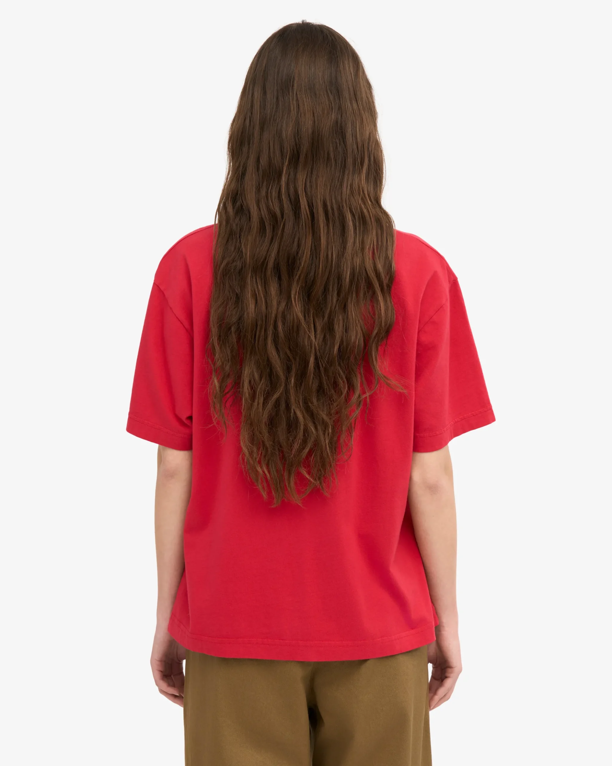 Oversized Organic T-Shirt - Scarlet Red