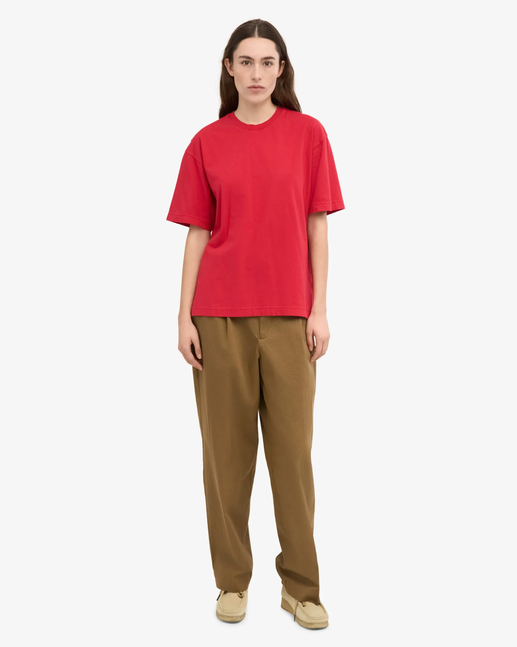 Oversized Organic T-Shirt - Scarlet Red