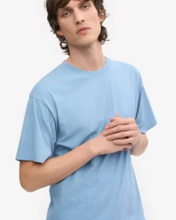 Oversized Organic T-Shirt - Seaside Blue
