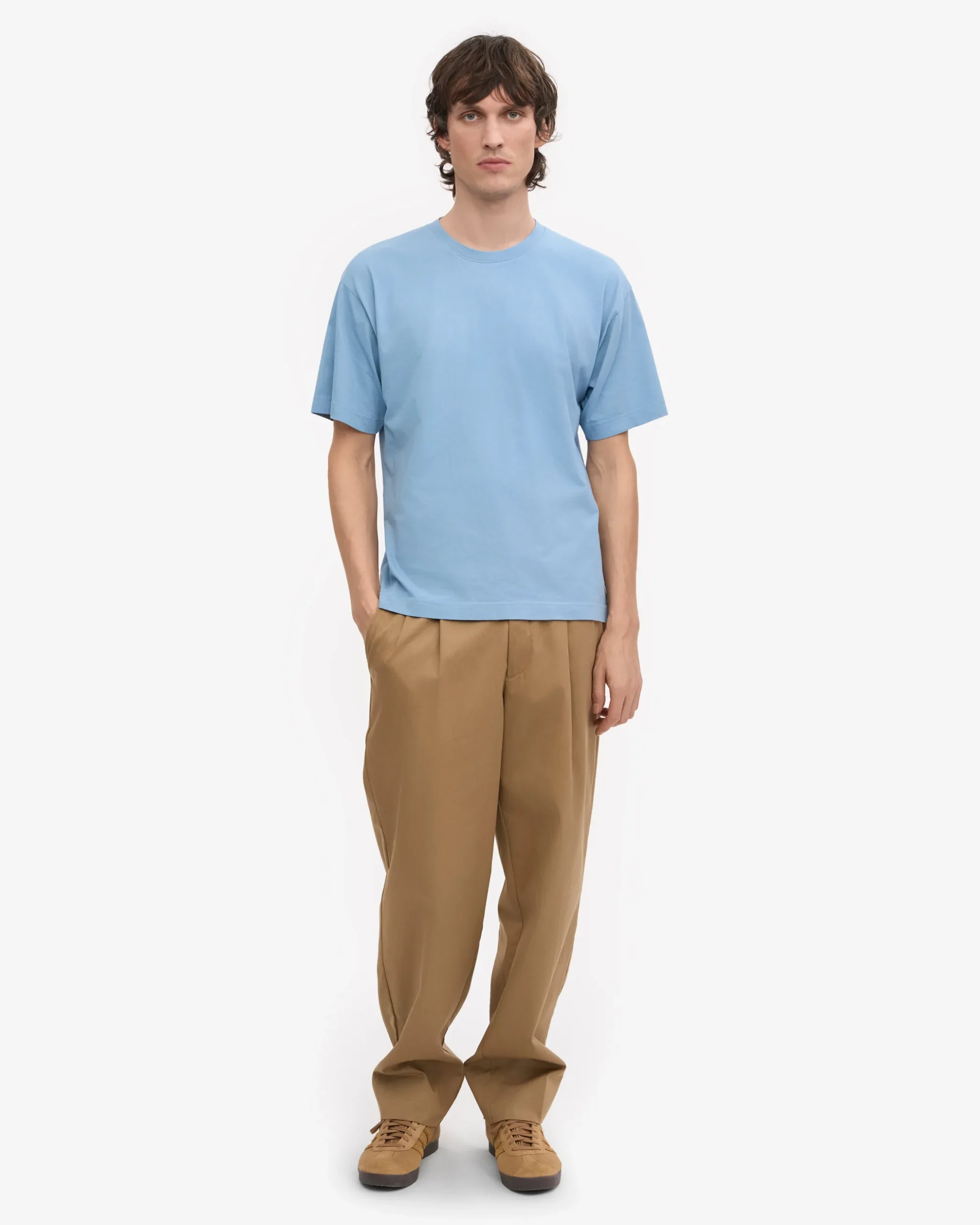 Oversized Organic T-Shirt - Seaside Blue