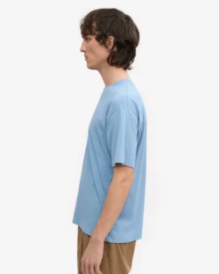 Oversized Organic T-Shirt - Seaside Blue
