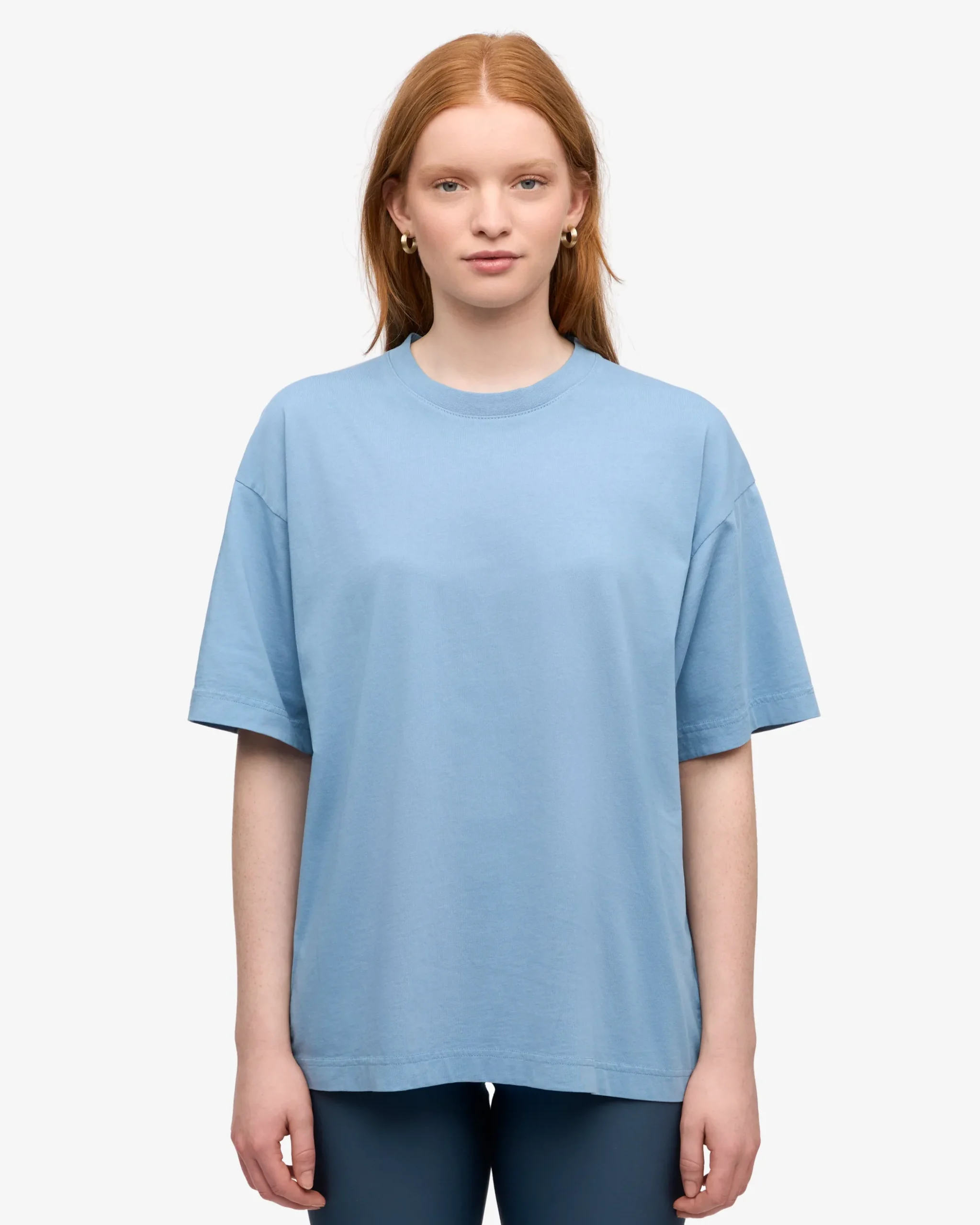 Oversized Organic T-Shirt - Seaside Blue