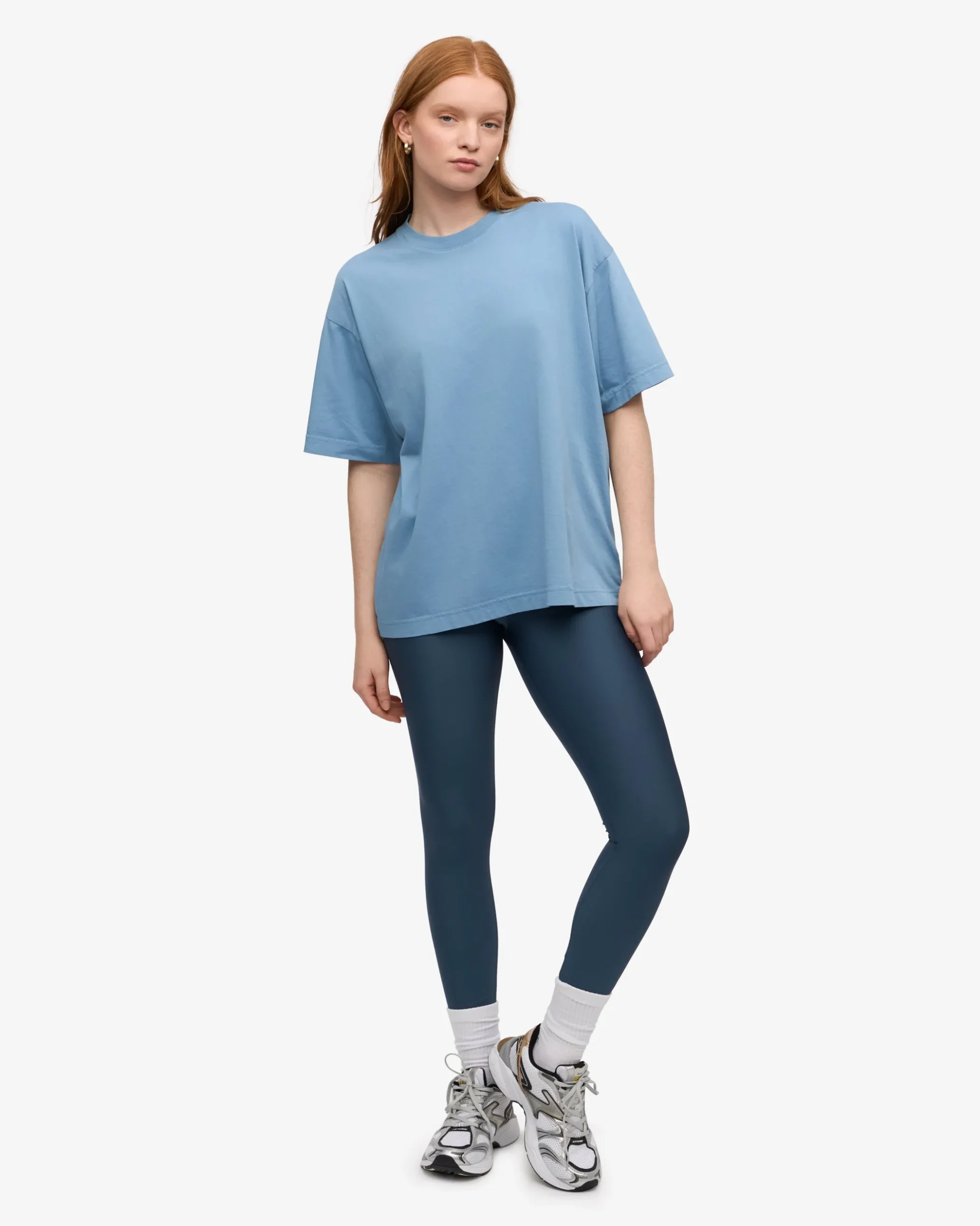 Oversized Organic T-Shirt - Seaside Blue