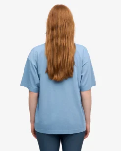 Oversized Organic T-Shirt - Seaside Blue