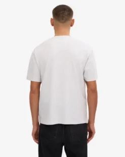 Oversized Organic T-Shirt - Snow Melange