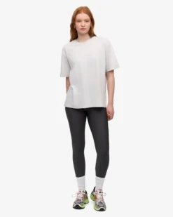 Oversized Organic T-Shirt - Snow Melange