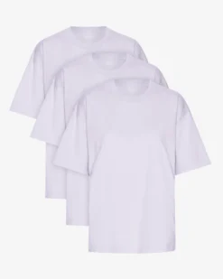Oversized Organic T-Shirt - Soft Lavender (3-Pack)