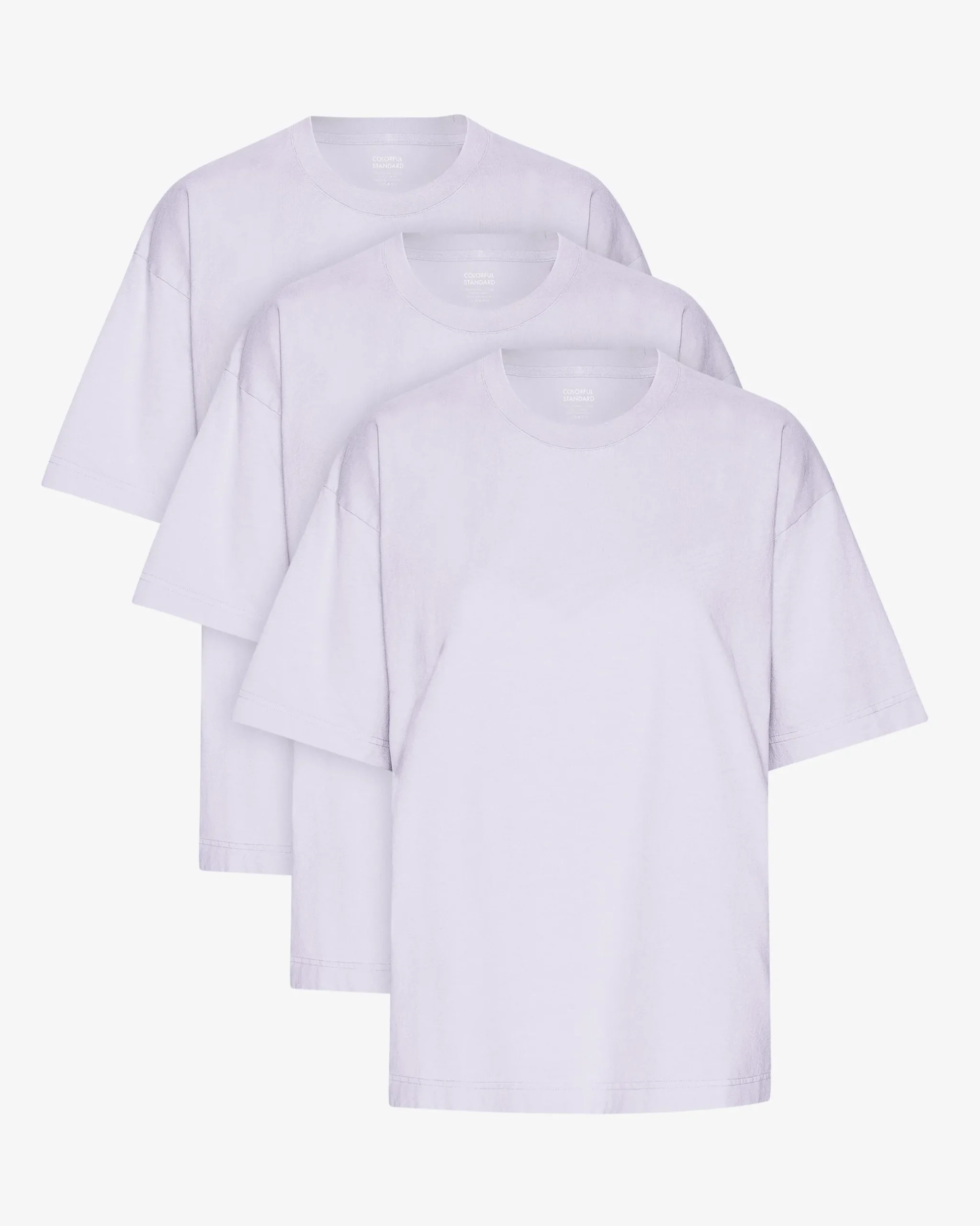 Oversized Organic T-Shirt - Soft Lavender (3-Pack)