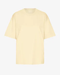Oversized Organic T-Shirt - Soft Yellow