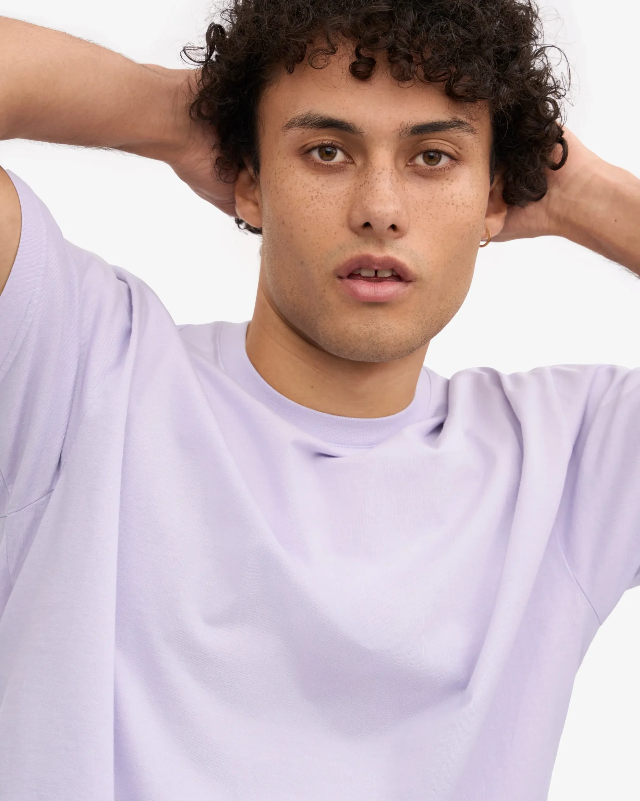 Oversized Organic T-Shirt - Soft Lavender