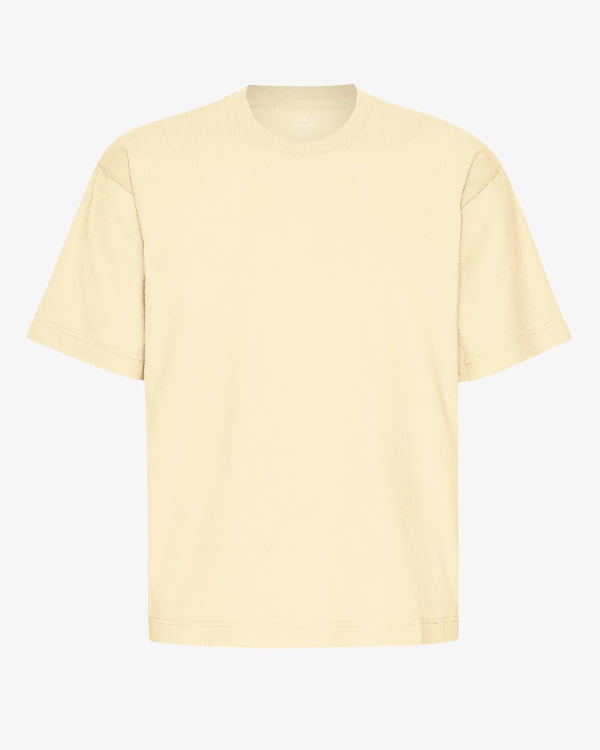 Oversized Organic T-Shirt - Soft Yellow