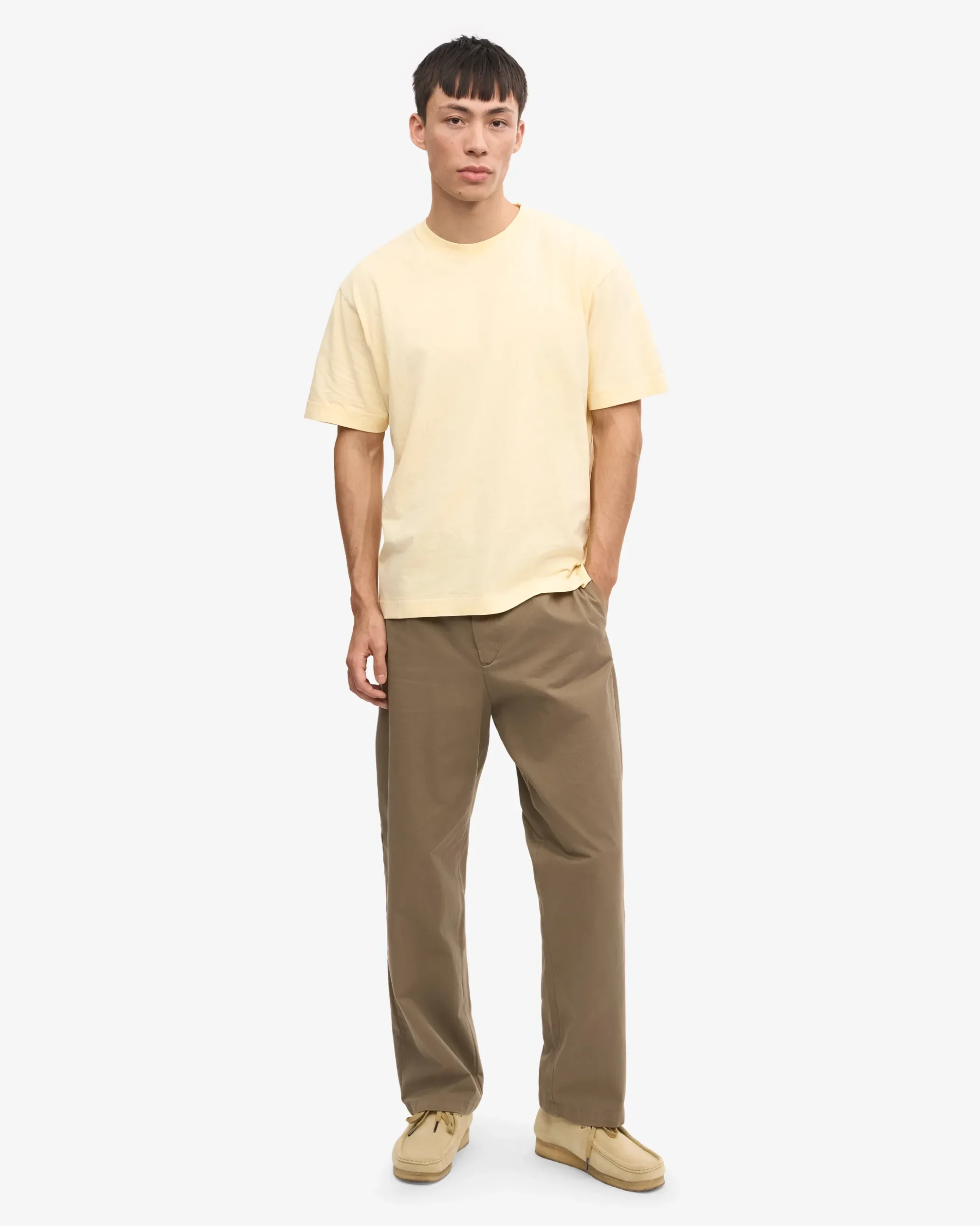 Oversized Organic T-Shirt - Soft Yellow