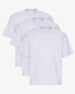 Oversized Organic T-Shirt - Soft Lavender (3-Pack)