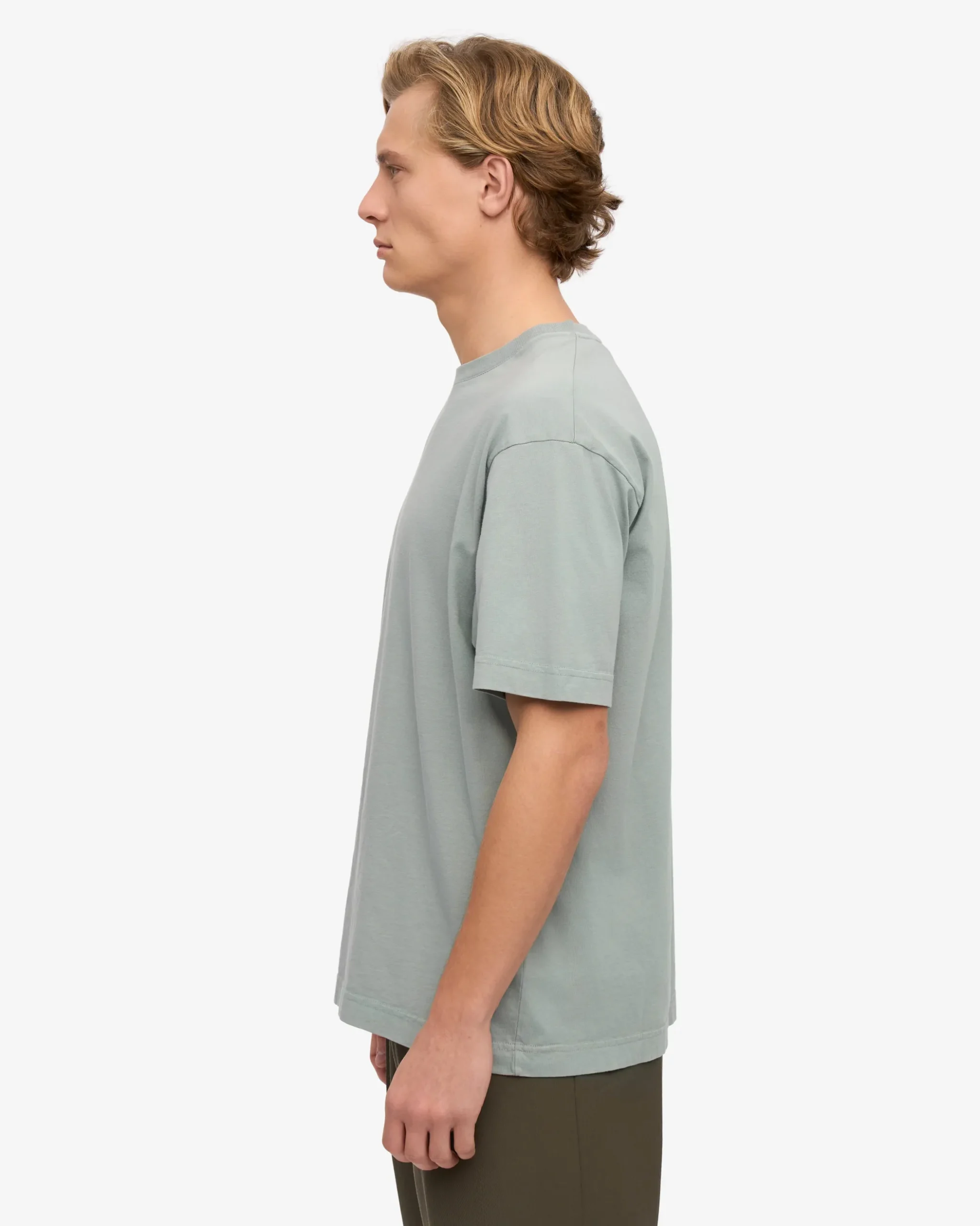 Oversized Organic T-Shirt - Steel Blue