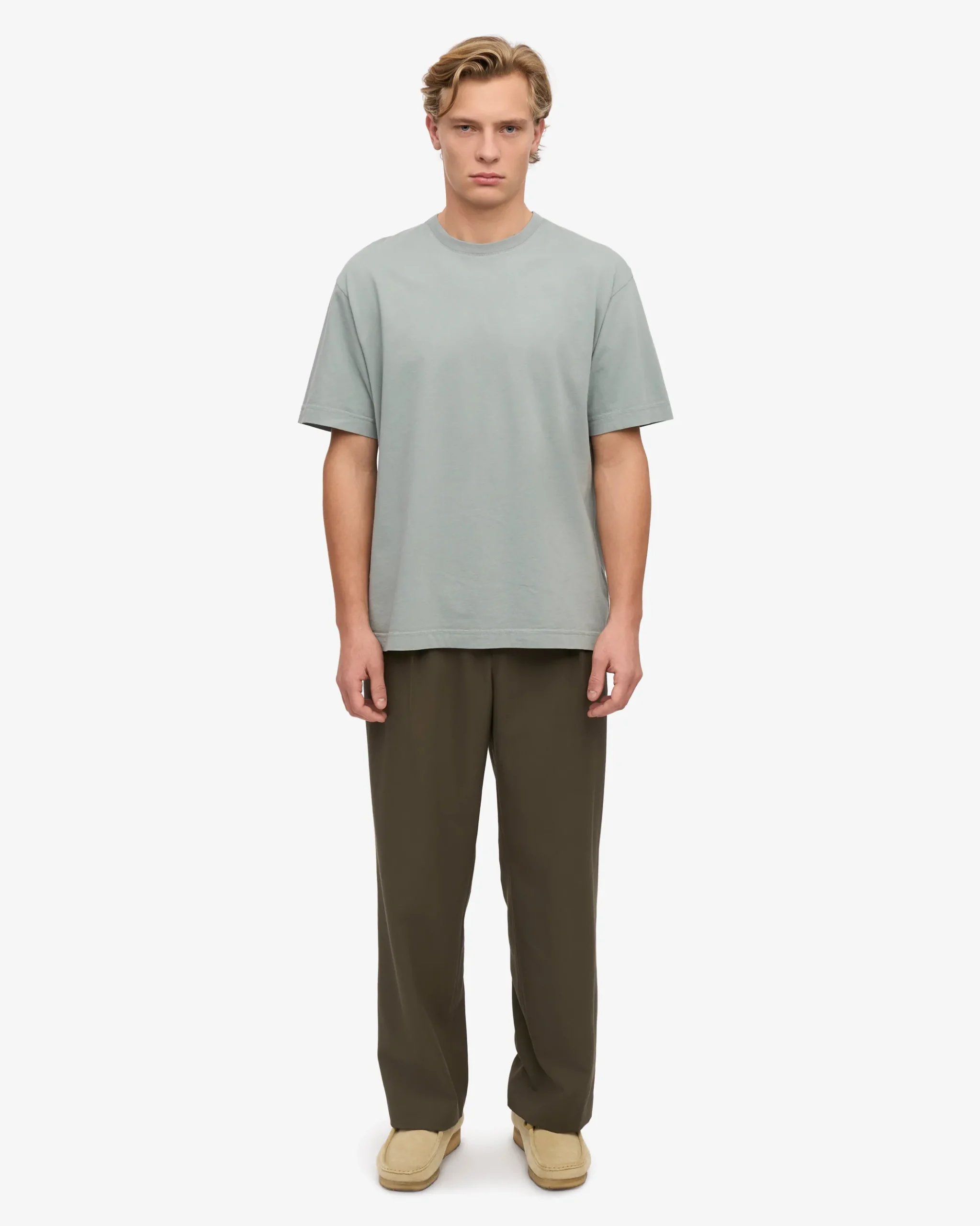 Oversized Organic T-Shirt - Steel Blue