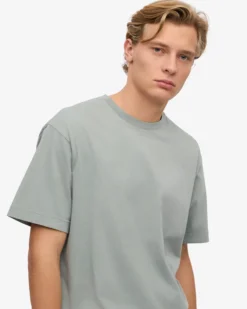 Oversized Organic T-Shirt - Steel Blue