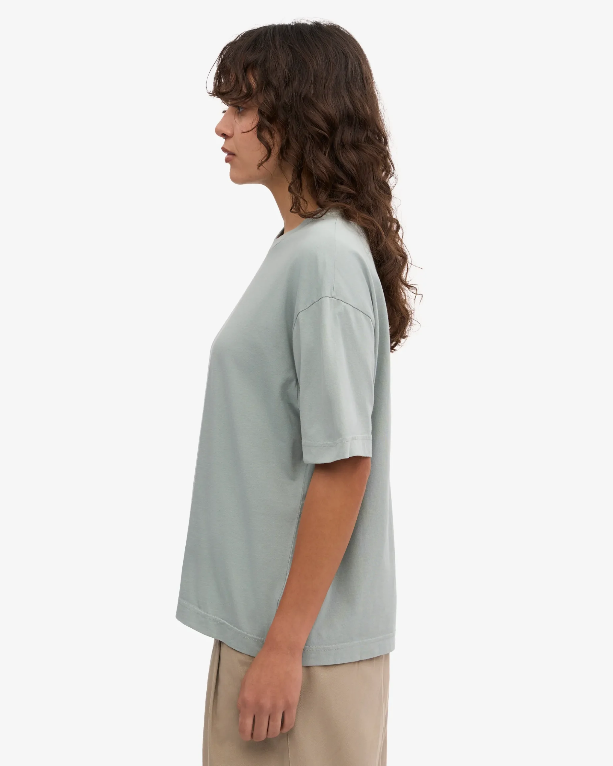 Oversized Organic T-Shirt - Steel Blue
