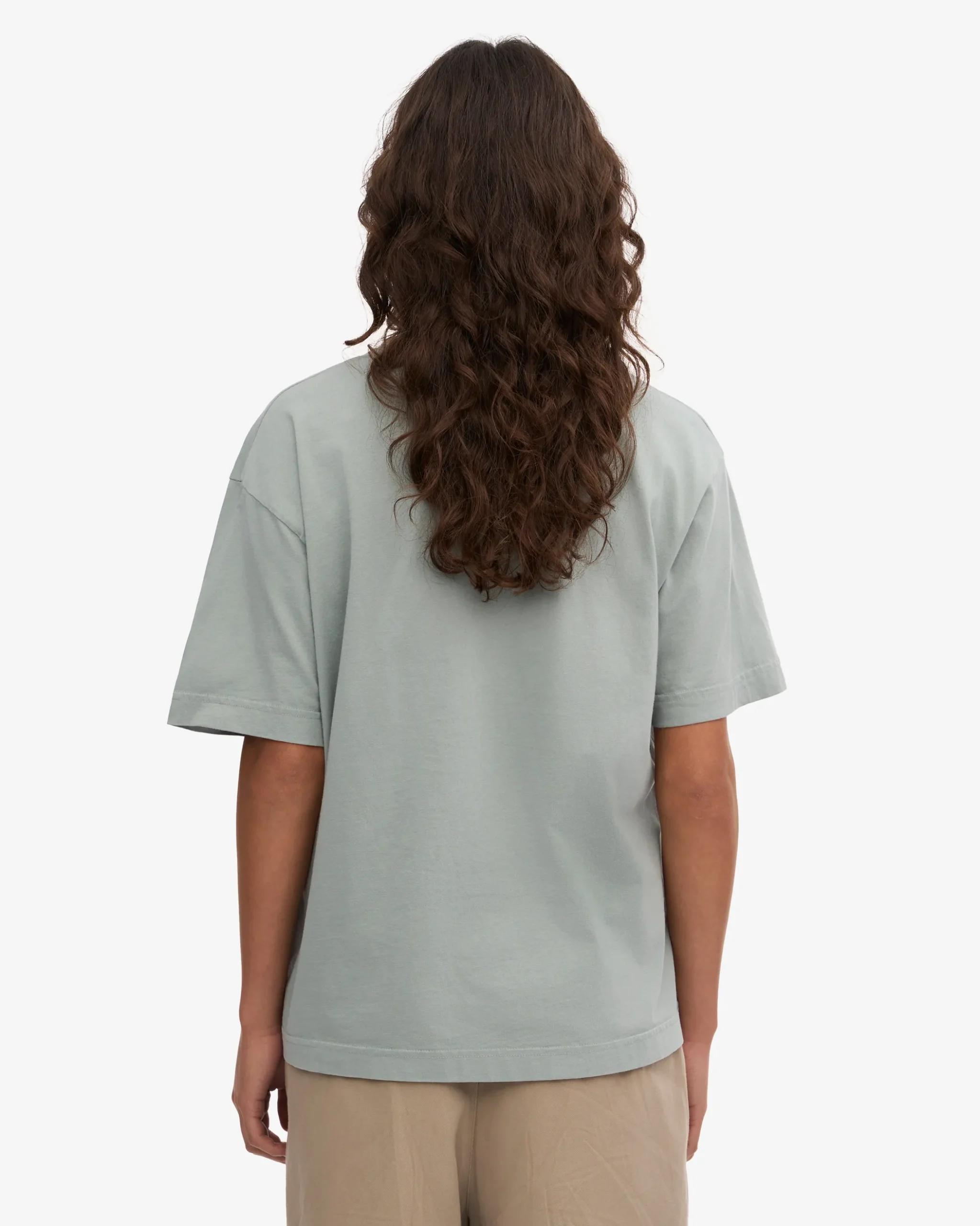 Oversized Organic T-Shirt - Steel Blue