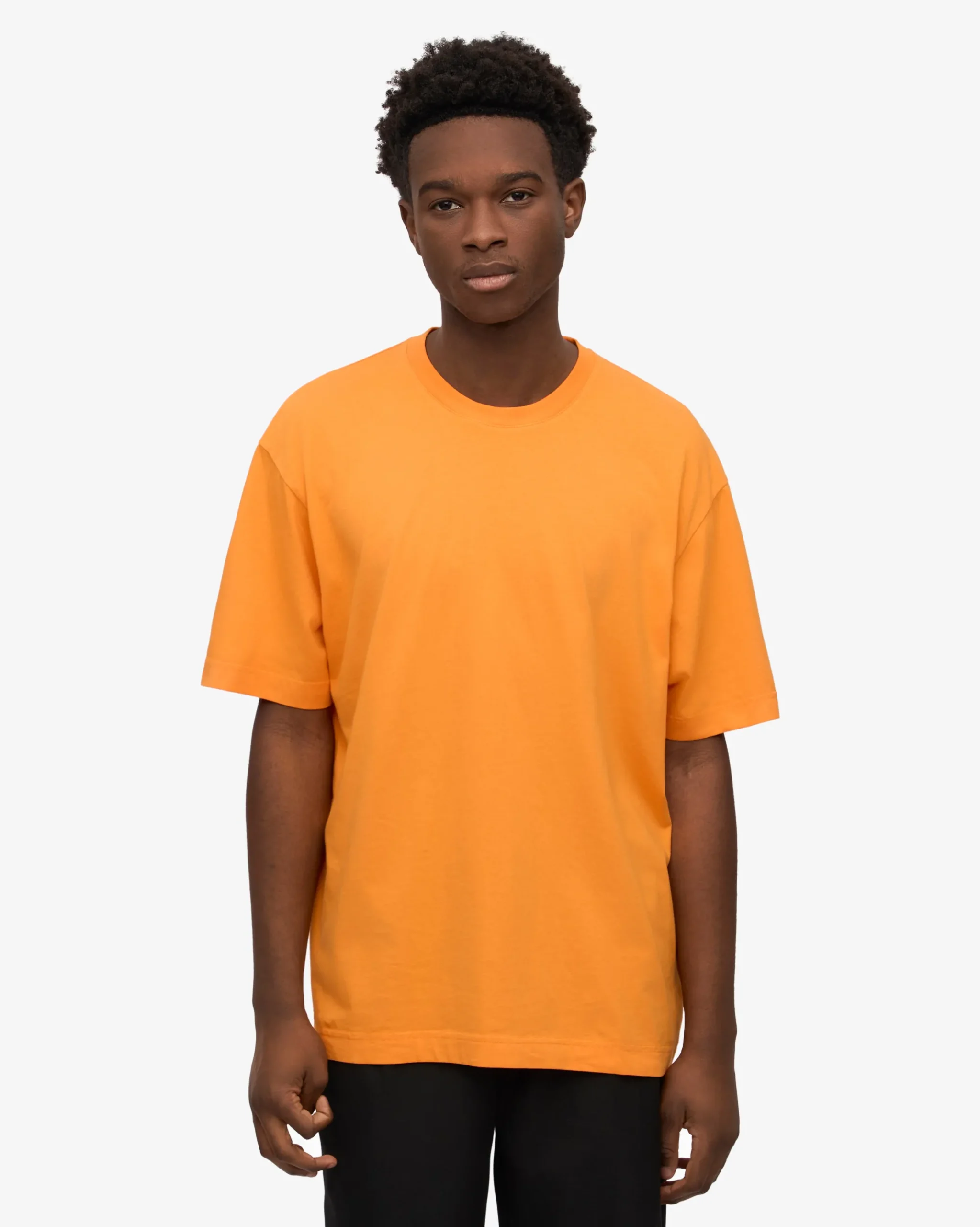 Oversized Organic T-Shirt - Sunny Orange