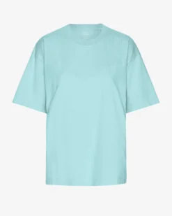 Oversized Organic T-Shirt - Teal Blue
