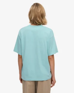 Oversized Organic T-Shirt - Teal Blue