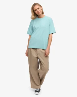 Oversized Organic T-Shirt - Teal Blue