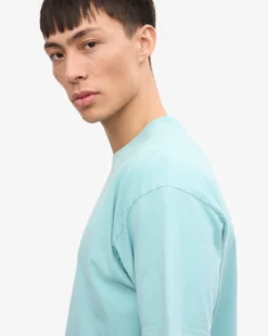 Oversized Organic T-Shirt - Teal Blue