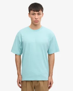Oversized Organic T-Shirt - Teal Blue