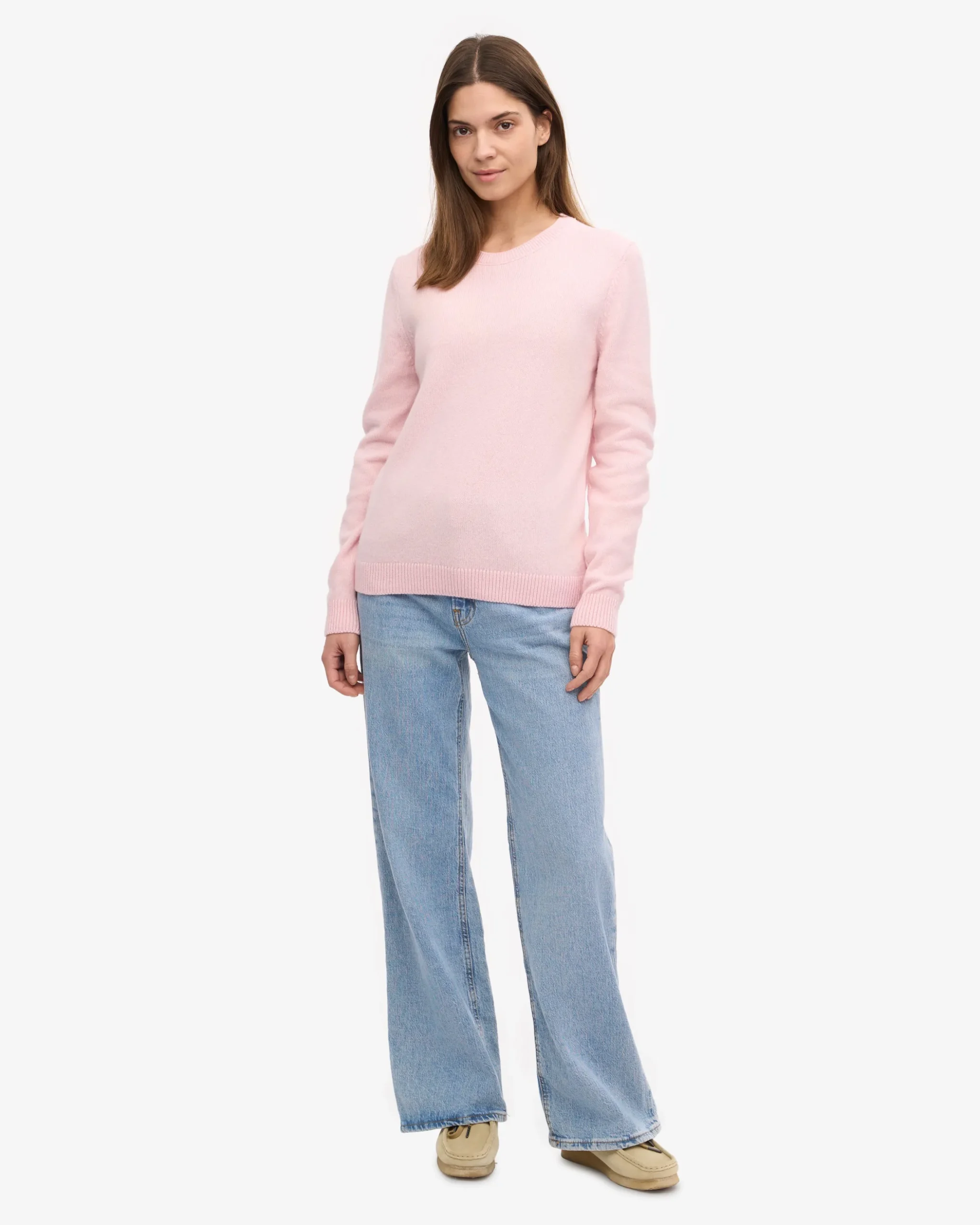 Women Classic Merino Wool Crew - Marine Blue