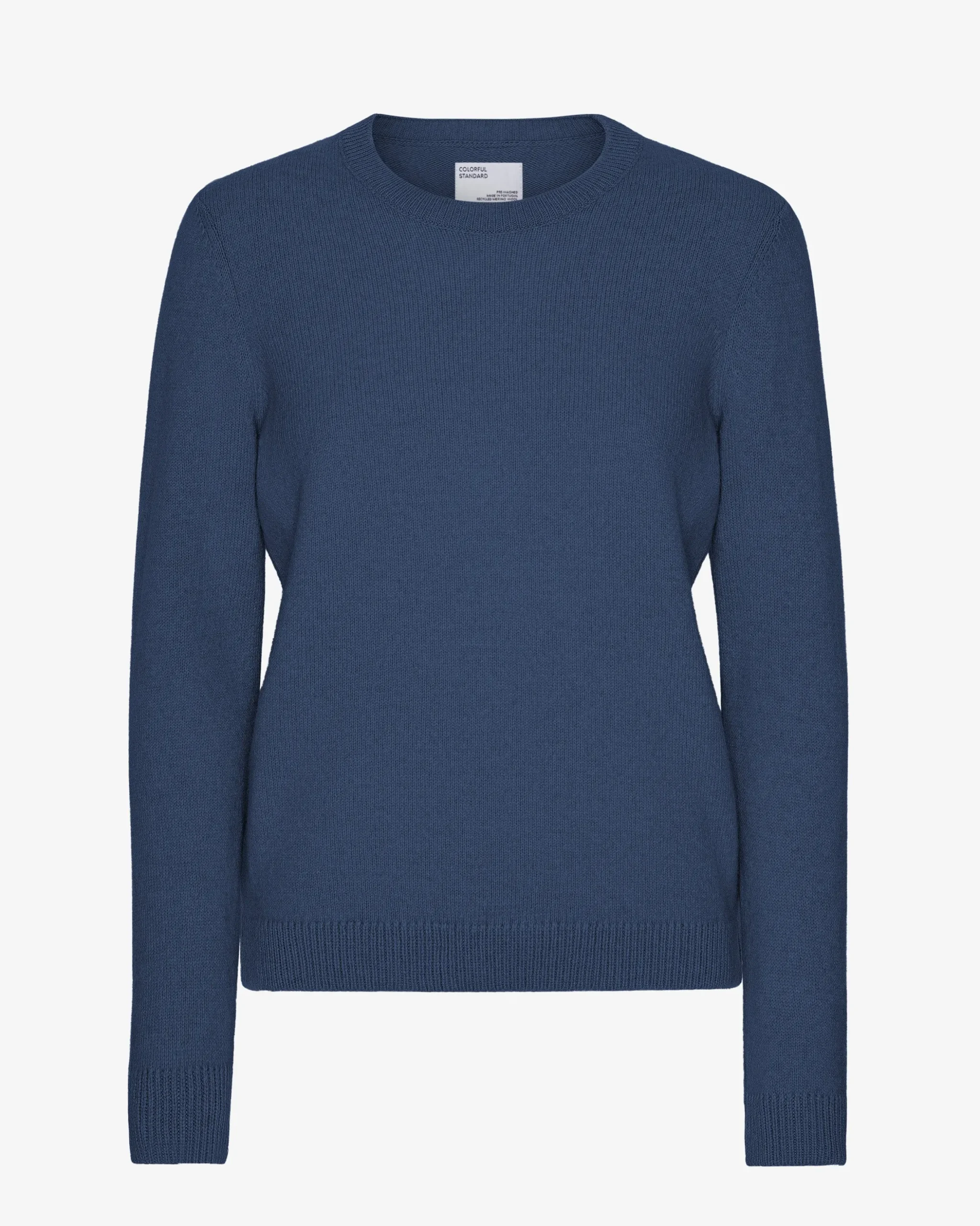 Women Classic Merino Wool Crew - Petrol Blue