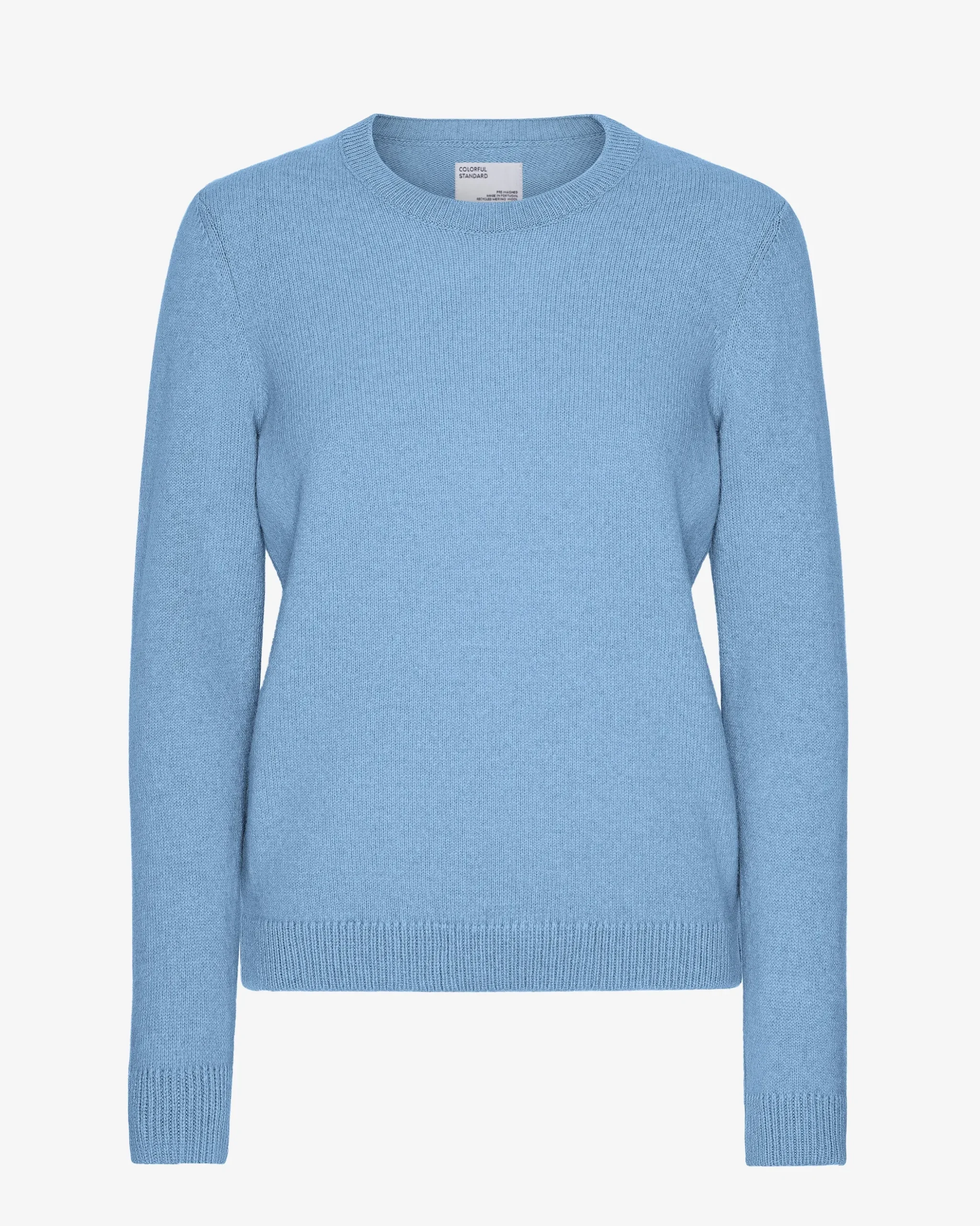 Women Classic Merino Wool Crew - Seaside Blue