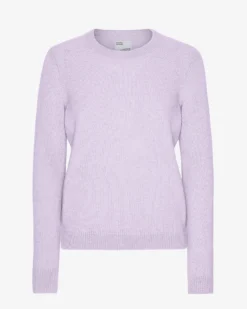 Women Classic Merino Wool Crew - Soft Lavender