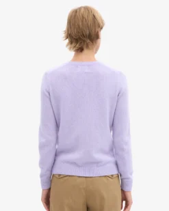 Women Classic Merino Wool Crew - Soft Lavender