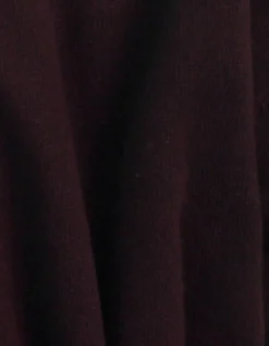 Women Classic Merino Wool Crew - Oxblood Red