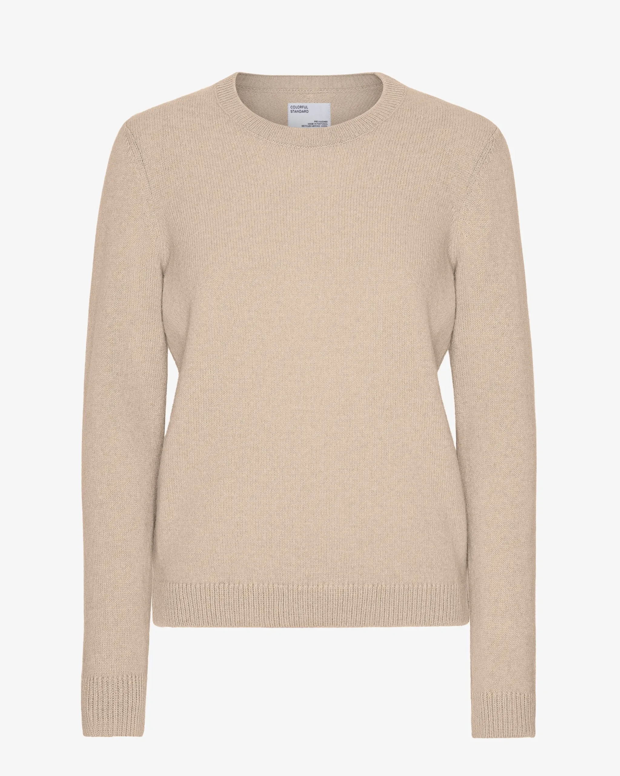 Women Classic Merino Wool Crew - Ivory White