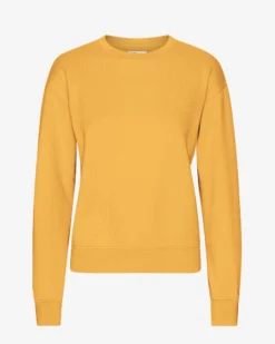 Women Classic Organic Crew - Burned Yellow