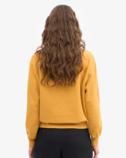 Women Classic Organic Crew - Burned Yellow