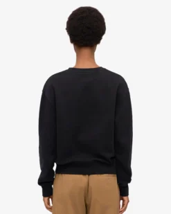 Women Classic Organic Crew - Deep Black