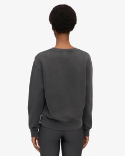 Women Classic Organic Crew - Faded Black