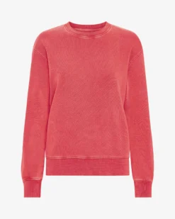 Women Classic Organic Crew - Faded Red